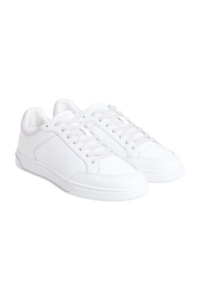 Calvin Klein Mono Lth Low Top Lace up Sneaker