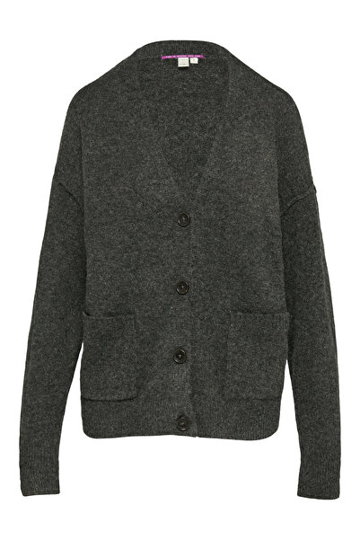 QS by s.Oliver Knitted Cardigan with Buttons
