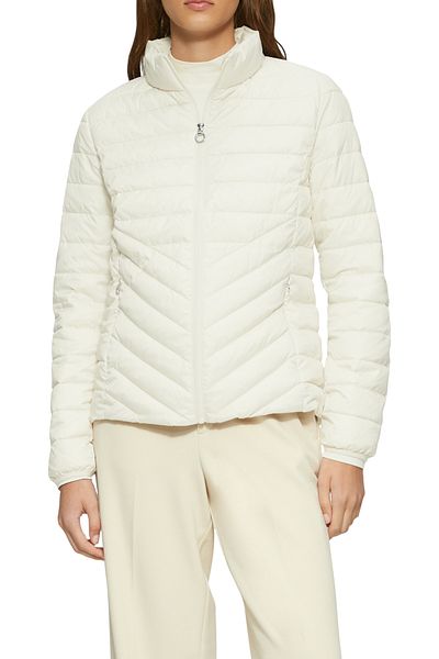s.Oliver Pullover aus gepolstertem Stoff mit Reißverschluss und Stehkragen
