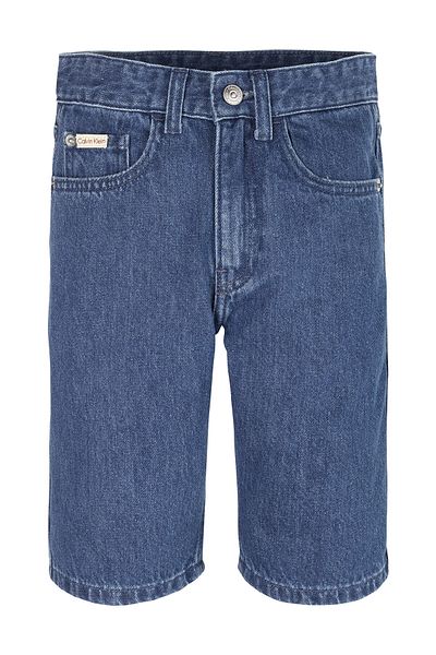 Calvin Klein ŽIVÉ MODRÉ DŽÍNOVÉ ŠORTKY RLXD