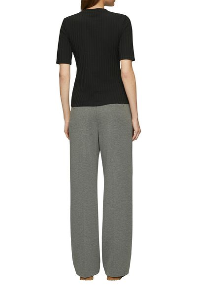 s.Oliver Jersey, fabrică cu nervuri, amestec de bumbac, gât rotund, casual, elastic