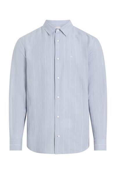 Calvin Klein TRIOC LINEN COTTON STRIPE L/S