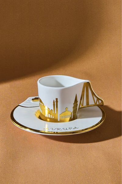Karaca X İst Collection Bosphorus Coffee Cup Set for 2 People