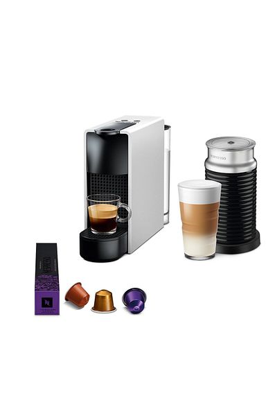 Nespresso Essenza Silver + Aerocino Set