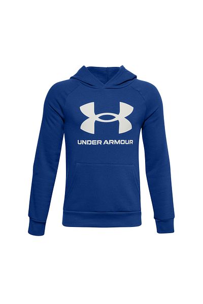 Under Armour Boy's Fleece Hoodie - Rival Big Logo 1357585 -400