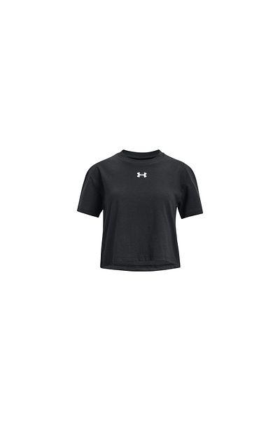 Under Armour Girl's UA Crop Sportstyle Logo Short Sleeve1380878-001