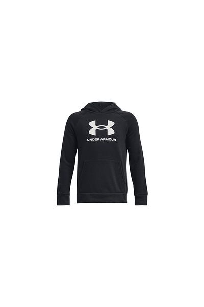 Under Armour Boys' Black Sweatshirt - 1379791 -001 Ua Rival Fleece Hood
