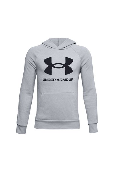 Under Armour Boy's Ua Rival Fleece Big Logo Hoodie 1357585 -011