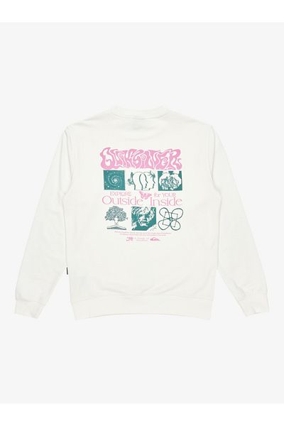 Quiksilver EQYFT05055-WBK0 - Touch Hayek Sweatshirt SNOW WHITE
