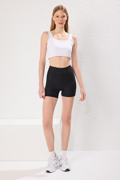 Trendyol Collection Schwarze Diver/Scuba-Shorts, große Sportstrumpfhose THMSS25TY00020