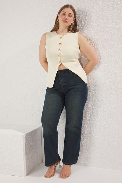 Trendyol Curve Navy Blue Colored Suitable Shoes