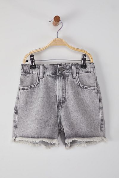 TRENDYOLKIDS Antracit egyenes farmer rövidnadrág és Bermuda TKDSS25SR00010