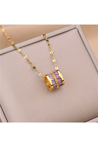 Choice N1266 DIEYURO 316L قلادة دائرية من الفولاذ المقاوم للصدأ بثلاثة ألوان ...