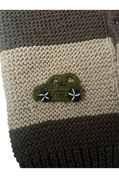 ŞengülKozmetik Baby Boy Vest Car Patterned 30X38