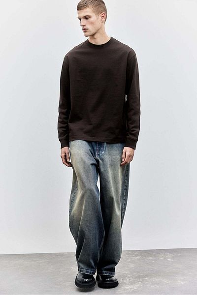 H&M Loose Fit Long-sleeved jersey top