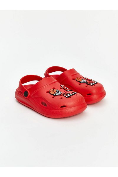 LC Waikiki Lcw Steps Red Printed Boys' Beach Sandals