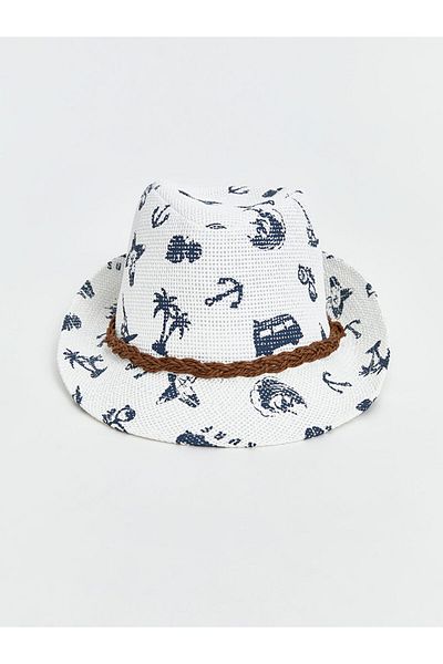 LC Waikiki New Season Printed Boy's Fotr Hat - S5Fv14Z4
