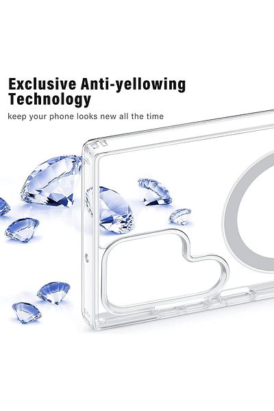 AWH Galaxy S23 Clear Case – Slim, Magnetic, Shockproof & Scratch-Resistant for Ultimate Protection