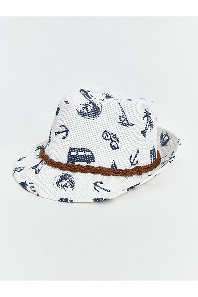 LC Waikiki New Season Printed Boy's Fotr Hat - S5Fv14Z4