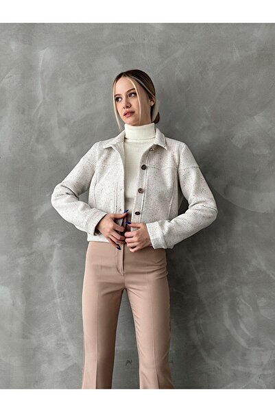 Caddebostan Moda Μοντέρνο παλτό με κουμπιά, πολυτελές και μοντέρνο σχέδιο