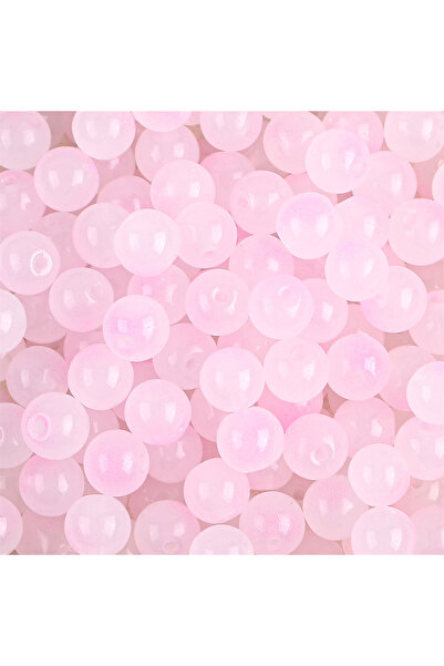 Choice 50 قطعة من خرز اليشم الزجاجي المقلد مقاس 8 مم، 50 قطعة، خرز دائري مزدو...