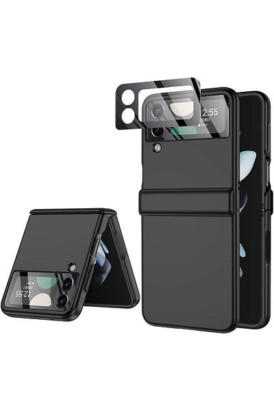 AWH Hinge Protection Case for Samsung Z Flip 4, Slim, Screen & Volume Key Protection (Black)