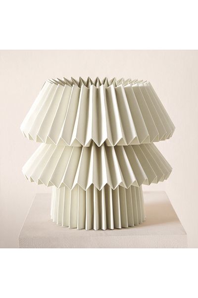 erorex Tasha E27 Table Lamp with Paper Shade - 30.5x31 cm
