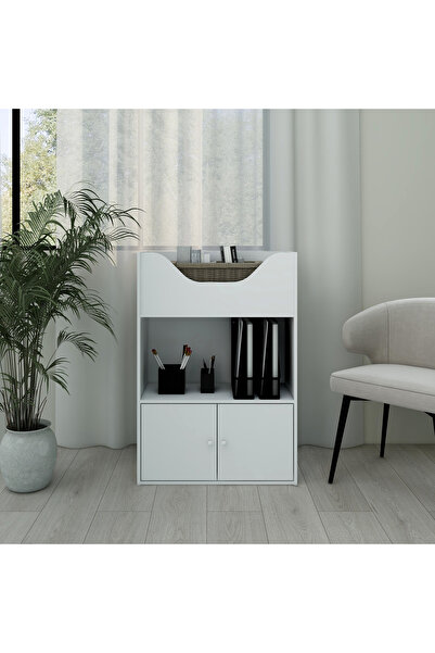 erorex Vanilla Cody 2-Door Kids Cabinet Bookcase