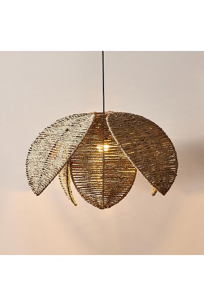 erorex Belmonte Flower Seagrass Lampshade - 67x35 cm