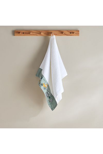 erorex Grace Gearhead Beep Beep Turkish Cotton Kids Hand Towel - 50x80 cm
