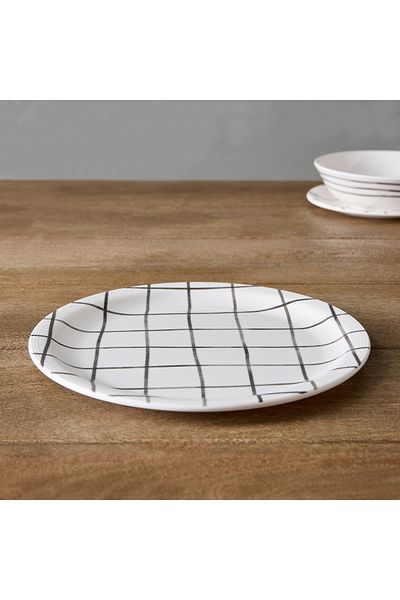 erorex Checkered Dinner Plate - 27 cm