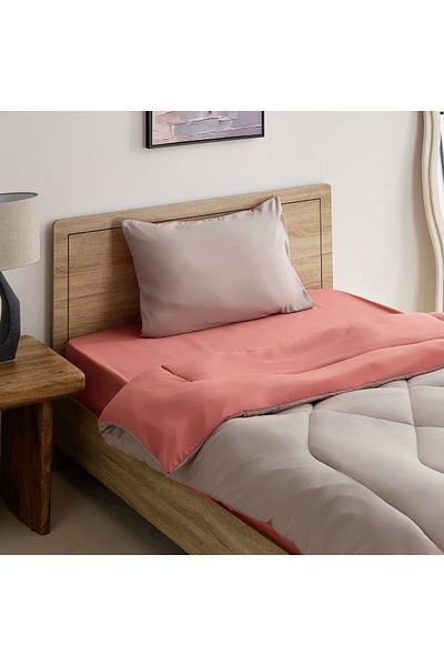 erorex Derby 2-Piece Reversible Microfiber Twin Comforter Set - 160x220 cm