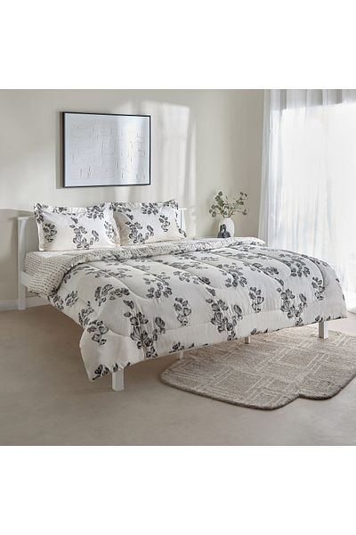erorex Luxot 3-Piece Monoleaf Printed Cotton Twin Comforter Set - 160x220 cm