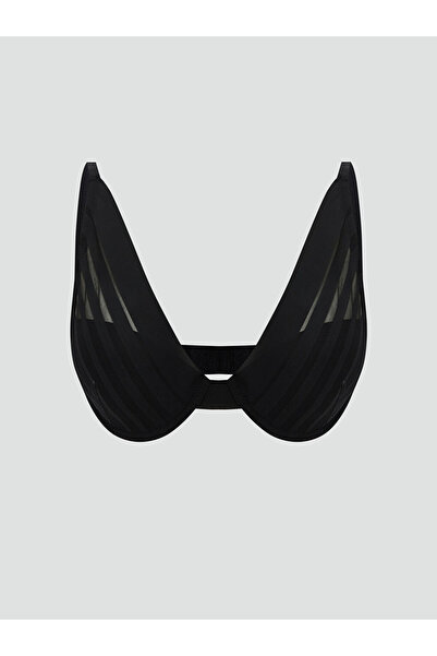 LC Waikiki حمالة صدر تي شيرت عادية بدون حشوة باللون الأسود