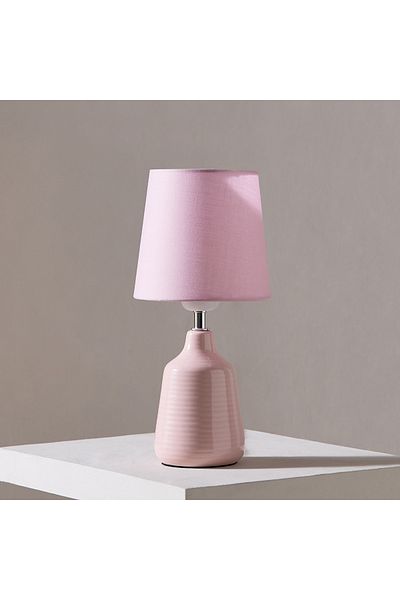 erorex Sega Ceramic Table Lamp with USB Power Port and 3-Color Light - 14x14x35 cm