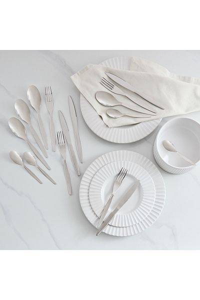 erorex Lito Wave 16-Piece 18/10 Stainless Steel Cutlery Set