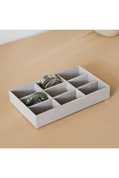 Generic Velour 9-Compartment Jewellery Tray