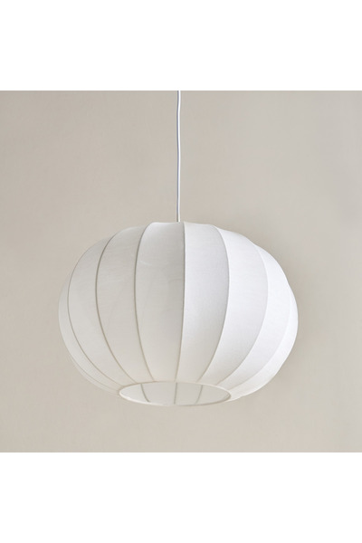 erorex Collett E27 Metal Frame Pendant Lamp with Fabric Shade - 40x40x26 cm