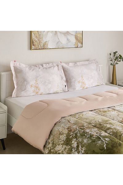 erorex MaBelle Maison 3-Piece Florensence 220 TC Cotton Twin Comforter Set - 160x220 cm