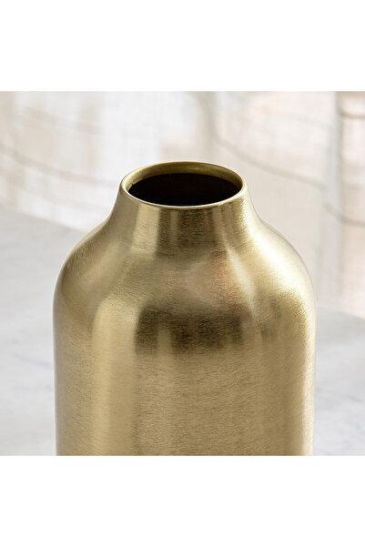 erorex Avya Metal Cylindrical Vase - 11x11x21 cm