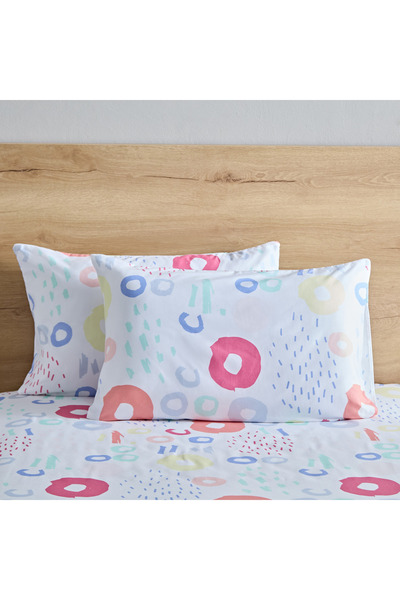 erorex Nora 2-Piece Regina Reversible Microfibre Pillow Cover Set - 50x75 cm