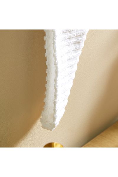 erorex Atlanta Ribbed Cotton Hair Wrap Towel - 68x23 cm