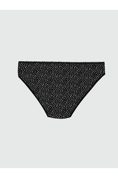 LC Waikiki Lcw Dream Black Patterned Bikini Panties