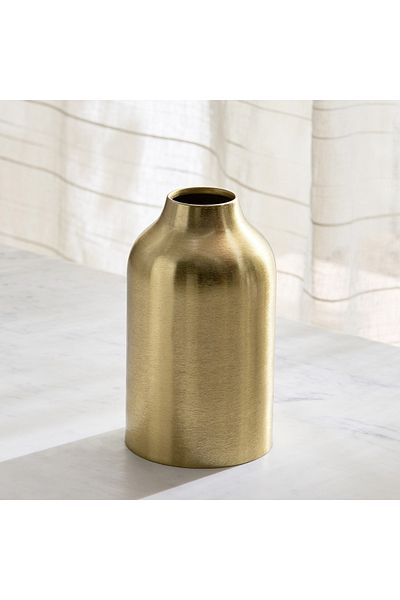 erorex Avya Metal Cylindrical Vase - 11x11x21 cm