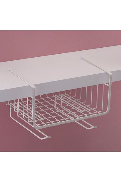 erorex Maisan Overshelf Holder Basket with Mug Hooks