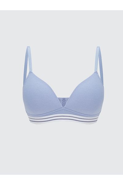 LC Waikiki Lcw Young Lilac Unwired Unpadded Striped First Bra