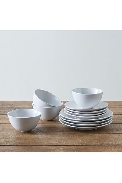 erorex Elegenza Swirl 12-Piece Dinner Set - Serves 4