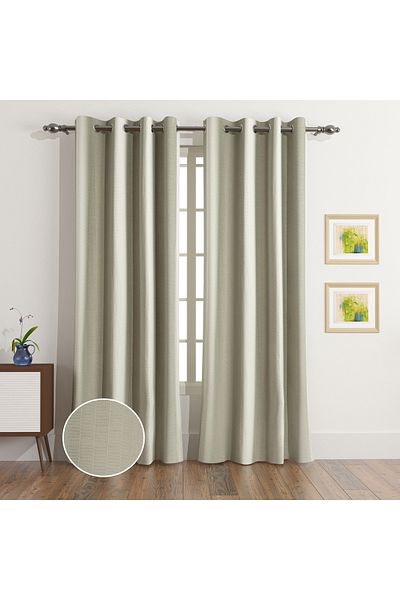 erorex Dolorez Otus 2-Piece Jacquard Curtain Set - 135x240 cm