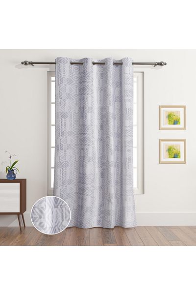 erorex Russelle Roxy Printed Single Curtain - 140x240 cm