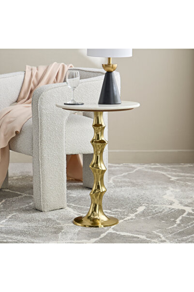 Generic طاولة جانبية من الرخام الطبيعي من كافون جولي